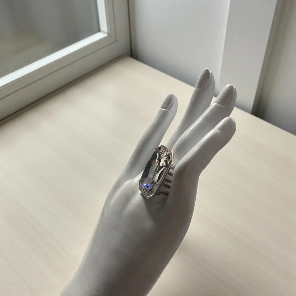 Authentic Swarovski Crystal Silver Ring